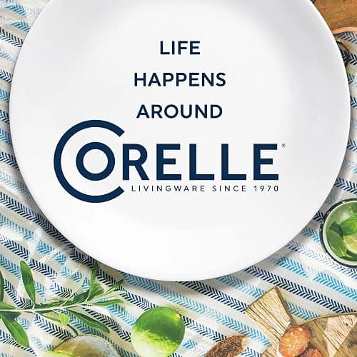 Corelle Vitrelle 18-Piece Service for 6 Dinnerware Set Triple Layer Glass and Chip Resistant, Lightweight Round Plates and Bowls Set, Country Cottage thumbnail 8