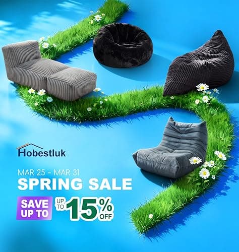 Hobestluk Couch Sofa 2-Seater Foam Sofa Loveseat for Small Spaces Comfy Sofas with Removable Cover Furry Couch with Pillows for Living Room, Bedroom, Apartment, Office (Black, Loveseat) thumbnail 5