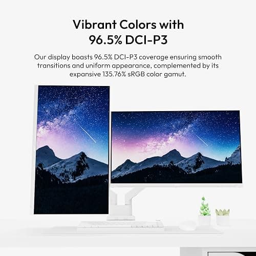 Pixio PX278 Wave White 27 inch 180Hz Refresh Rate QHD 1440p Resolution Fast IPS Panel 1ms GTG Response Time White Gaming Monitor with FreeSync thumbnail 6