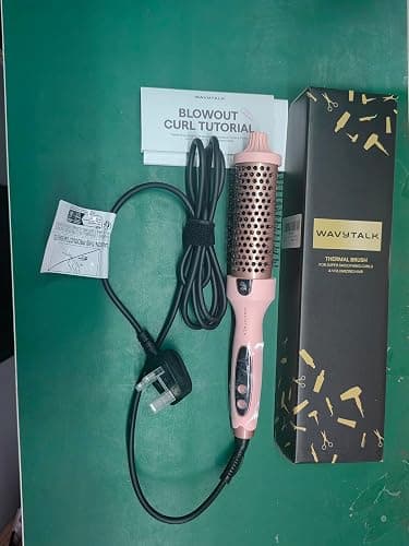 Wavytalk Thermal Brush, Blowout Boost Ionic Round Heated Hot Brush, to Make Hair Smoother & Shinier, Easy to Use, Not for Blow Drying, 38mm Barrel, 5 Temperature Settings, Dual Voltage, UK Plug thumbnail 15