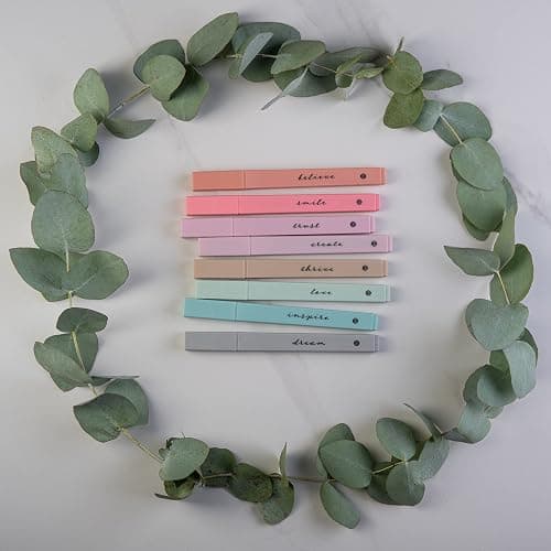 DIVERSEBEE Bible Highlighters with Soft Chisel Tip, 8 Pack Assorted Colors Pens No Bleed, Quick Dry, Cute Aesthetic Markers, Bible Study Journaling Supplies and Accessories (Boho) thumbnail 5