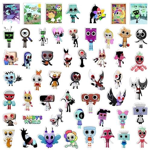 100pcs Dandys Gartoon World Stickers Pack – Waterproof Vinyl Aesthetic Decals for Laptop, Water Bottle, Journal, Phone Case, Scrapbook | Cute Cartoon Sticker Gifts for Kids, Teens & Adults thumbnail 2