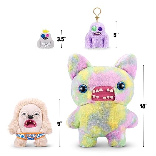 Fuggler Vacay Vibes by ZURU, Funny Ugly Monster, Plush, Collectible, Toy (Hedge Grog - Cream) thumbnail 3