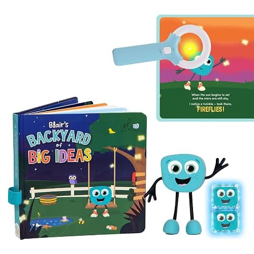 Glo Pals Light Up Bundle Bath Toy, Book, 2 Light Cubes & 1 Magic Magnifier | Water-Activated Light-Up Blair Character & Cubes Bath & Pool Toys, Interactive Book With Magic Magnifier, Batteries Included - Image 1