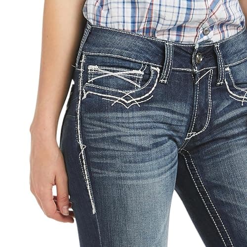 Ariat Women's R.E.A.L. Mid Rise Stretch Entwined Boot Cut Jean thumbnail 5