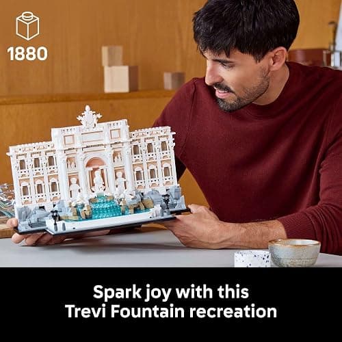 LEGO Architecture Trevi Fountain Building Set - Collectible Model of Italian Landmark for Display for Adults, 18+ - Gift for Women & Men - 21062 thumbnail 2