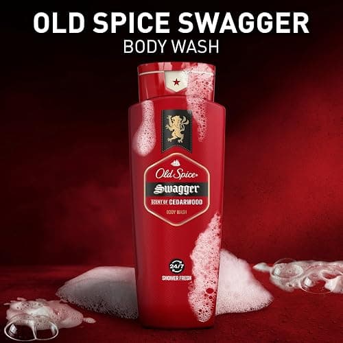 Old Spice Refreshing Body Wash for Men, 3X Defense, 24/7 Shower Fresh with Long Lasting Scent, Red Collection, Swagger with Cedarwood Scent, 24 oz (Pack of 2) thumbnail 9
