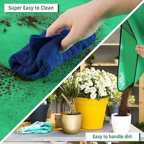 HNXTYAOB Repotting Mat for Indoor Plant Transplanting and Mess Control 27"x 27" Thickened Waterproof Potting Tray Foldable Succulent Potting Mat Portable Gardening Mat Garden Gifts for Women & Men thumbnail 6