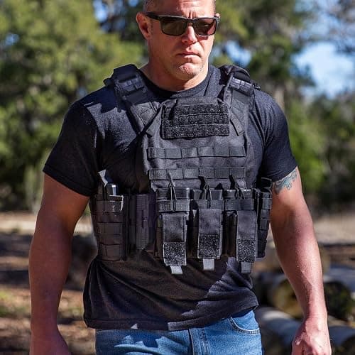 GFIRE Tactical Vest - Airsoft Lightweight Modular 3D Breathable Quick Release Vest, Adjustable Tactical Gear for Training thumbnail 6