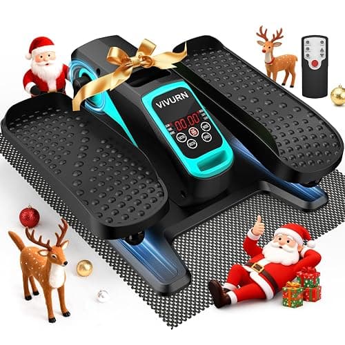 VIVURN-018 Under Desk Elliptical 12 Speed 5 Modes Mini Motorized Leg Exerciser While Sitting for Seniors As Seen on TV with Non-Slip Mat Quiet & Portable Electric Pedal Exerciser for Home and Office - Image 1