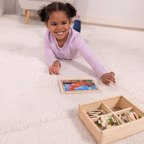 Melissa & Doug Dinosaurs 4-in-1 Wooden Jigsaw Puzzles in a Storage Box (48 pcs) - FSC Certified - Dinosaurs thumbnail 5