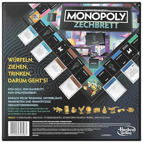 Monopoly Board Crawl Partyspiel, offizielles Monopoly Trinkspiel für Erwachsene ab 21 Jahren - Deutsche Fassung thumbnail 6