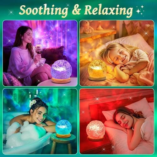 Christmas Gifts Teen Girls Kids Crystal Light Projector, 216 Modes Mood Lighting for Bedroom, Remote & USB Control Room Lights for Bedroom, Ambient Lighting Aesthetic Room Decor for Teen Girls Gifts thumbnail 3