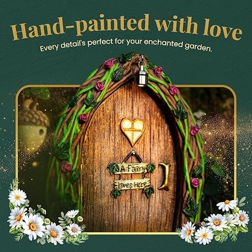 Opening Fairy Door and Window with Light, Fairy Doors for Trees Outdoor, Fairy Door, Fairy House Kit, Fairy Garden Decor, Fairy Doors, Fairy Garden Decor, Fairy Garden Decorations, Garden Fairy - Opening Fairy Door thumbnail 2