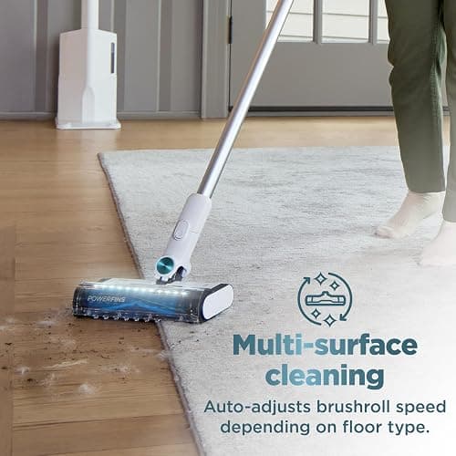 Shark Clean & Empty Cordless Stick Vacuum – Lightweight Cordless Vacuum with HEPA Filter, Portable, Rechargeable, Auto-Empty System, Stick Vacuum for Pet Hair, Carpets & Hardfloor, White, BU3521 - Crevice Tool + Pet Multi-Tool thumbnail 8