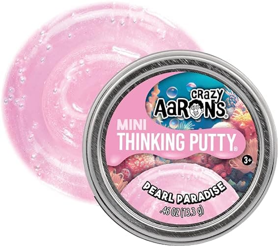 Crazy Aaron's Putty Mini Tins – Pearl Paradise, Emerald City & Mega Watt – Gift Set 3 Pack (.47 oz Each) – Stretch, Sculpt & Squish Sensory Toy – Non-Toxic – Ages 3+ – Made in USA thumbnail 2