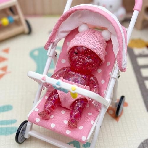 2PCS Baby Squishy Glitter Slow Rising, Squishy Babies Sensory Fidget for Stress Relief, Soft Cute Squeeze, Desk Decor & Gift thumbnail 7