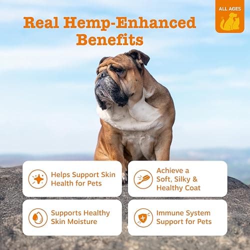 Zesty Paws Salmon Omega Oil Hemp for Dogs and Cats with Wild Alaskan Salmon Oil Omega 3 and 6 Fatty Acids with EPA DHA for Pets Supports Normal Skin Moisture and Immune System Function 16oz thumbnail 2