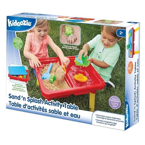 Toddler Sensory Kids Table with Lid | Sensory Bin | Kidoozie | Mega Block Compatible Lid | Indoor Outdoor Use , Red, G02521 17 x 12.5 x 11 inches thumbnail 6