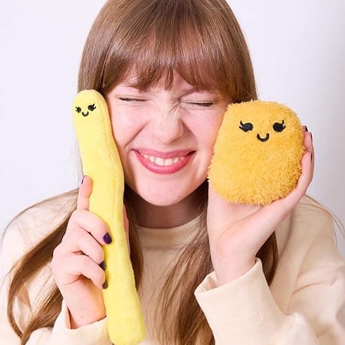 WHAT DO YOU MEME? Emotional Support Fries by Relatable, Cuddly Plush Toys and Stuffed Animals, Includes 5 Plushies with Basket, Funny Stocking Stuffer for Teens and Friends thumbnail 5