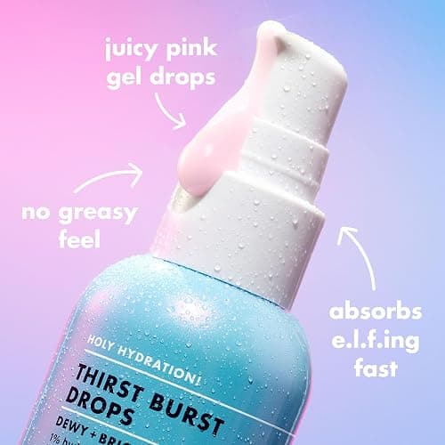 e.l.f. SKIN Holy Hydration! Thirst Burst Drops, Serum For A Radiant Complexion Instantly & Over Time, Made With Hyaluronic Acid, Vegan & Cruelty-Free thumbnail 5