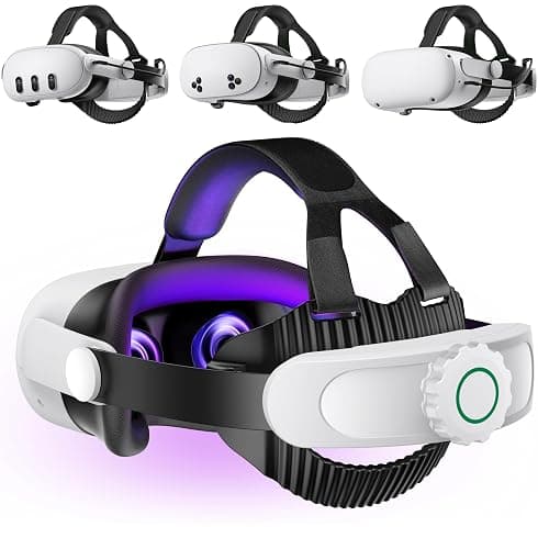 Head Strap for Quest 3S/ Quest 3/Quest 2, Elite Strap Replacement Enhanced Support Comfort, VR Headset Accessories Compatible with Oculus Meta Quest 3 Headstrap Reduce Facial Stress- MV1000 - Image 1