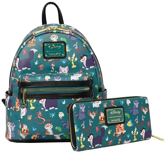 Loungefly Disney Wallet Princess Sidekicks Print Zip Faux Leather Clutch thumbnail 7
