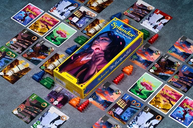 Asmodee Splendor The Sun Never Sets Board Game Expansion - Enhance Gameplay with New Strategies & Challenges, Fun for Families, Kids & Adults, Ages 10+, 2-4 Players, 45 Min Playtime thumbnail 3