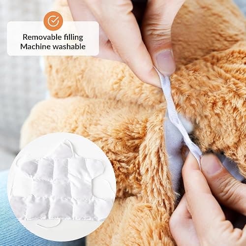Weighted Stuffed Animal for Anxiety | Calming & Comforting 5 Lbs | Weighted Plush Animal Sloth | Anxiety Stuffed Animals for Adults & Kids | Carrying Bag Included | Machine Washable Weighted Plushie thumbnail 6