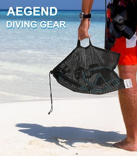 Aegend Snorkeling Gear for Adults Youth Kids, Snorkel Mask with Top Dry Valve - Panoramic View Anti-Leak and Anti-Fog with Mesh Bag for Snorkeling, Scuba Diving, Freediving & Swimming thumbnail 8