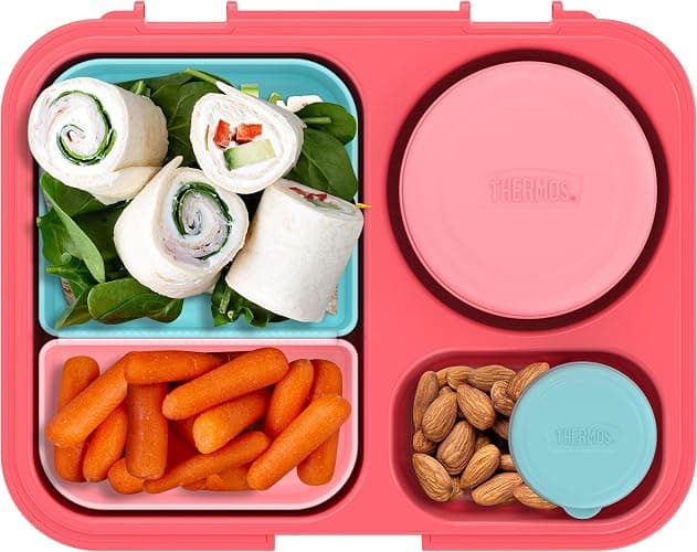 THERMOS Kids Freestyle 8 Piece Food Storage Kit, Pink/Peach thumbnail 6