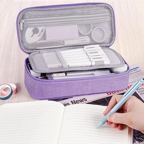 WEMATE Pencil Case, Large Storage Organizer for Stationery, Back - to - School Essential, Teacher Must - have, Big Pencil Pouch, Marker Case School Supplies for College & High School thumbnail 6