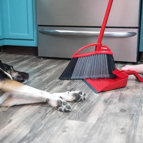 O-Cedar Pet Pro Broom & Step-On Dustpan Set | Dual-Bristle Design Removes Over 99% of Hair & Debris | Hands-Free Cleanup for Cat & Dog Owners thumbnail 13