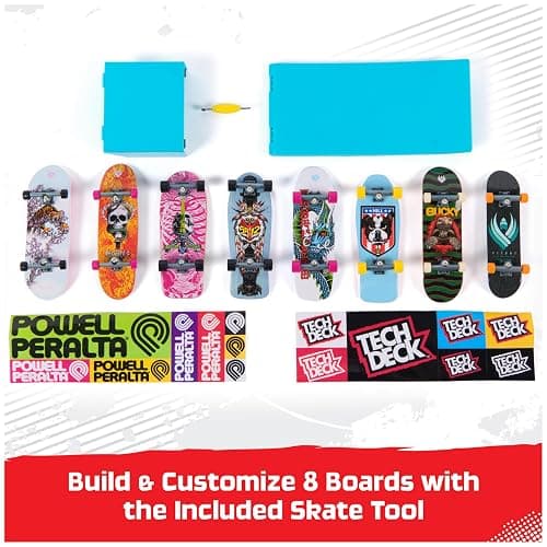 Tech Deck, Powell Peralta Legends SK8Shop Bonus Pack with Ramp, Collectible and Customisable Mini Skateboards, Kids Toys for Ages 6 and up thumbnail 3