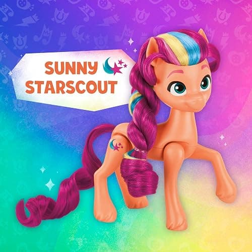 My Little Pony Dolls Rainbow Celebration, 6 Pony Figure Set, 5.5-Inch Dolls, Toys for 3 Year Old Girls and Boys, Unicorn Toys (Amazon Exclusive) thumbnail 9