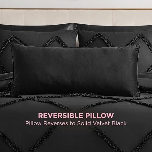 Juicy Couture gothic black throw pillow  thumbnail 4