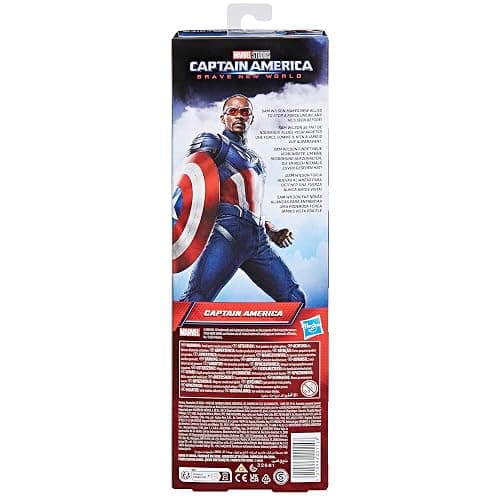 Marvel Studios Captain America Brave New World, Titan Hero Series, 12-Inch Captain America Action Figure, Super Hero Toys for Kids 4 and Up thumbnail 5
