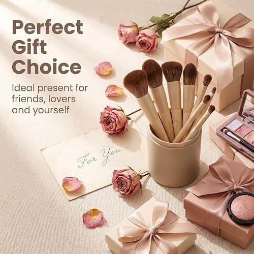 BS-MALL Professional Makeup Brush Set with Travel Case, Soft Synthetic Face & Eye Brushes for Foundation, Concealer, Powder, Blush & Eyeshadow for Beginners, Beauty Enthusiasts & Makeup Artists 18PCS thumbnail 6