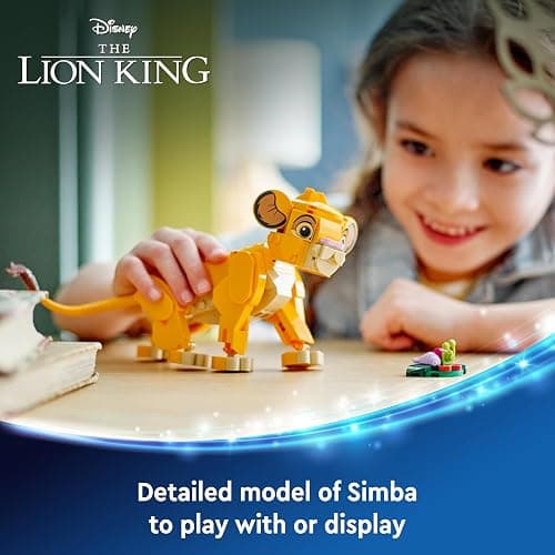 LEGO ǀ Disney Simba the Lion King Cub Building Toy for 6 Plus Year Old Girls & Boys, Construction Figure Playset, 1994 Movie Memorabilia Set, 30th Idea for Kids 43243 thumbnail 4