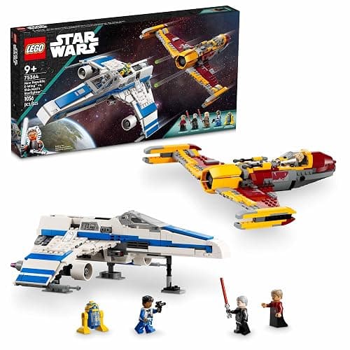 Lego Star Wars: Ahsoka New Republic E-Wing vs. Shin Hati’s Starfighter 75364 Star Wars Playset Based on The Ahsoka TV Series, Show Inspired Building Toy for Ahsoka Fans Featuring 5 Star Wars Figures - Image 1