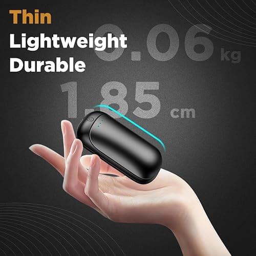 2 Pack Hand Warmers Rechargeable, Portable Electric Hand Warmers Reusable, USB 2 in 1 Handwarmers, Outdoor/Indoor/Warm Gifts for Men Women Kids thumbnail 3