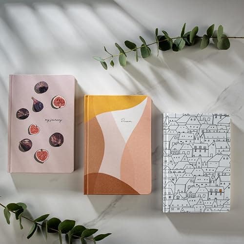 DIVERSEBEE Hardcover Lined Journal Notebook, Medium A5 (5.8 x 8.3 inches), 192 Pages, Thick Paper, Aesthetic Journals for Writing, Office School Bible Journaling Supplies (Figs) thumbnail 6