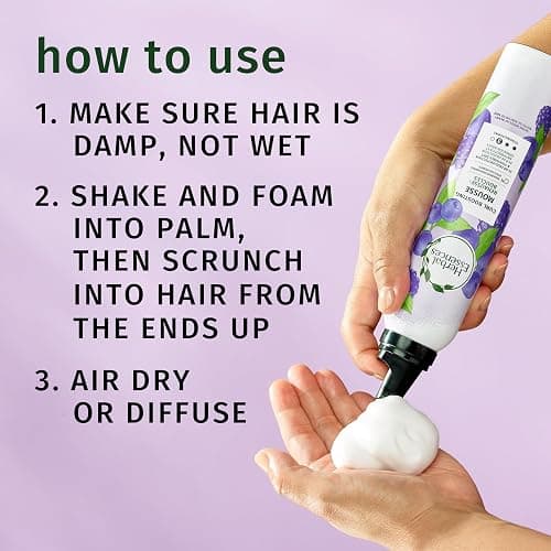 Herbal Essences Curl Boosting Mousse, Frizz Control for Curly & Wavy Hair, Long-Lasting Hold with Berry Scent, Paraben & Dye-Free, Cruelty-Free, 6.8 Fl Oz Each, 3 Pack thumbnail 7