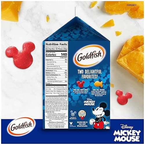 Goldfish Disney Mickey Mouse Cheddar Crackers, Snack Crackers, 27.3 oz carton thumbnail 8