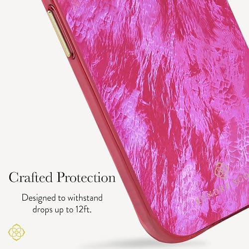 Kendra Scott iPhone 17e/16e/15/14/13 Case - Compatible with MagSafe - Designer Phone Case - Raspberry Pearl thumbnail 3