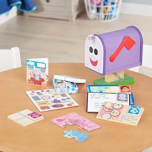 Melissa & Doug Blue's Clues & You! Wooden Mailbox Play Set (27 Pieces) thumbnail 8