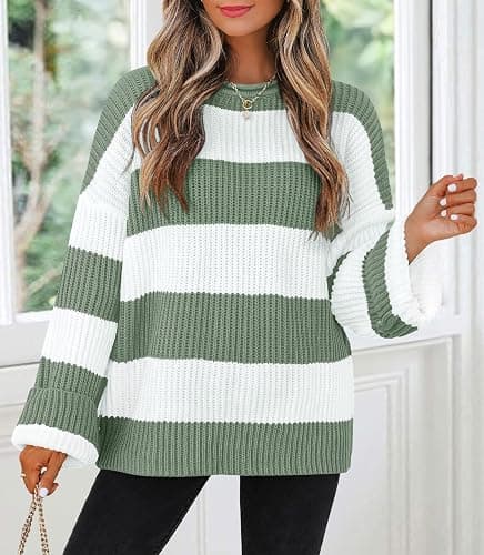ZESICA Oversized Pullover Sweater thumbnail 5