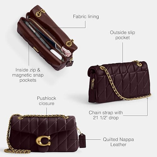 Coach Quilted Suede Tabby Shoulder Bag 26 with Chain thumbnail 3