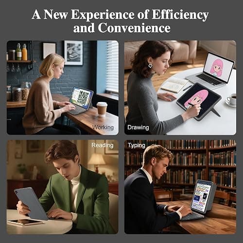 WIWU for iPad Case with Keyboard 11 Inch A16 10th Gen 3 in 1 Magnetic Detachable Keyboard Case Adjustable Stand Backlit Keys with Touchpad (Grey, for iPad 11/10/Air 5/4/11"(M2/M3) Pro 11" 4/3/2/1) thumbnail 8