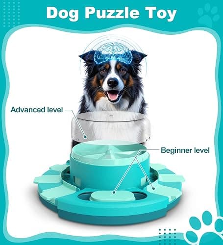 Aluckmao Dog Puzzle Toy, Food Treat Feeder, Mental Stimulation thumbnail 2